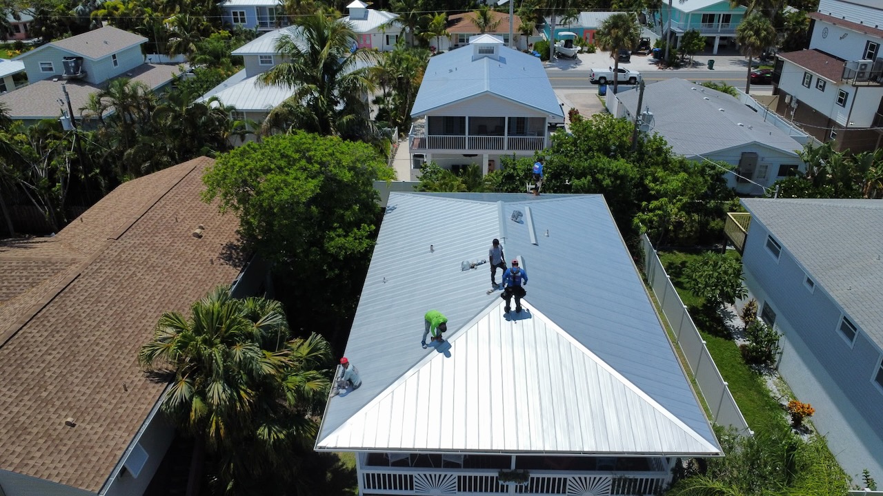 5V Crimp Metal Roof Replacement in Bradenton Beach